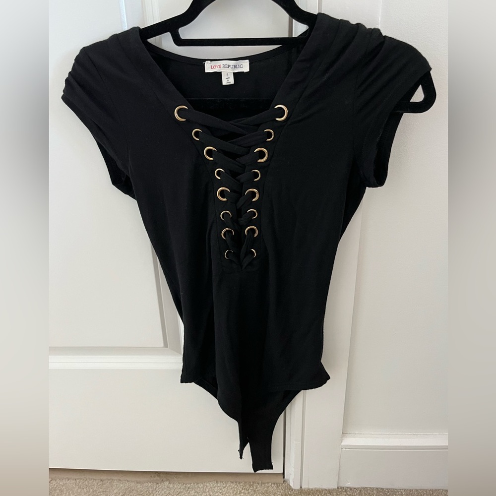 Love Republic Black Bodysuit